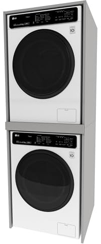 möbelkap Waschmaschinenschrank Slim – Waschmaschinen Überbauschrank in Grau – 66x180x51,2 cm – Offenes Bad- & Hauswirtschaftsregal – für Waschmaschine oder Trockner geeignet