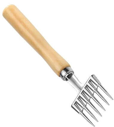 Eishering mit Holzgriff - Eisbrecher aus Aluminiumlegierung, Brecher für Fisch, Gefrierschrank, Bar, Haus, Camping