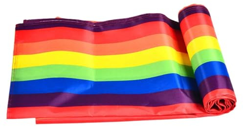 Generisch XXL Wasserrutsche Garten 8m x 1,4 m Regenbogen, Rasenrutsche für Kinder Outdoor, Riesige Wasserrutschbahn Gleitmatte Sommer Wasserspielzeug für Draußen