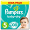 Pampers Baby-Dry, Größe 5, 11-23 kg, Mega Plus Pack, 108 Stück