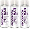 Fahrzeugteile Hoffmann 3er Sparpack DC Lackspray matt 400ml nach RAL freie Farbauswahl (3 Dosen in klarlack MATT)