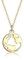 Elli Halskette Damen Weltkugel Globus Wanderlust Reisen in 925 Sterling Silber Vergoldet