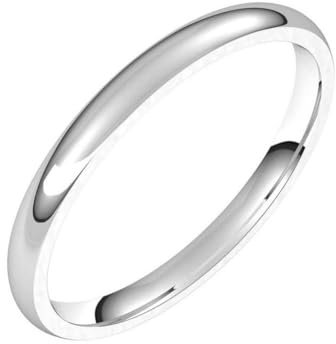 Platin poliert leicht bequeme Passform Bandring – Band-Stil Ring für Damen und Herren in Platin, verschiedene Ringgrößen und eine Vielzahl von mm-Optionen, Einheitsgröße, Metall Platin, Kein Edelstein