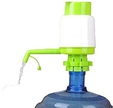 Brussels08 5-Gallon Bottled Drinking Water Hand Press Plastic Bottled Water Manual Pump Dispenser Bottle Jug Manual Drinking Tap Spigot for Office School Party Indoor Outdoor Camping Random