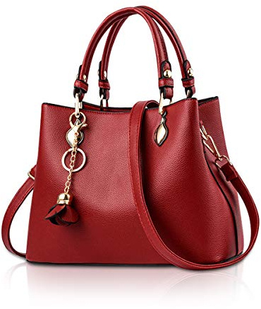 NICOLE & DORIS Elegant Taschen Damen Handtaschen Tote Umhängetasche Crossbody Bag Frauen Schultertaschen Henkeltaschen PU Leder Tasche