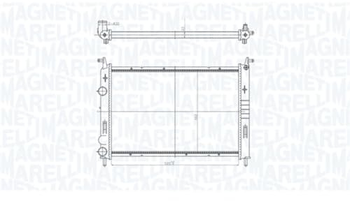 MAGNETI MARELLI Radiatore, Raffreddamento motore 350213196400 | Compatibile con: FIAT PALIO Weekend, STRADA Pick-up