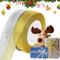 2 Rollen Weihnachten Geschenkband Satinband, Weihnachtsbänder Schleifenband Ripsband zum Geschenk Verpackung, Breit Gold Silber Dekoband Organzaband für Hochzeit Weihnachten Basteln Deko (2cm, 50Yard)