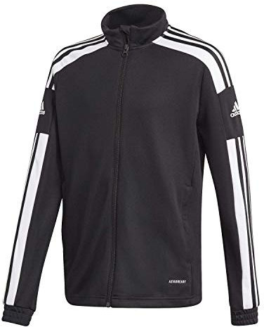 adidas Unisex Kinder Squadra 21 Training Jacket, Black / White, 15-16 Years