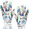 LOVMEAD Golfhandschuhe Kinder Links Rechts 1 Paar, Jungen Mädchen Allwetter Weiß Mikrofaser Rain Grip Golf Handschuh Weicher Komfort Passform Größe L (Weiß-1 Paar, L)