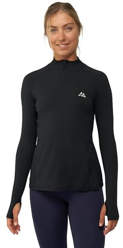 DANISH ENDURANCE Sport-Shirt, Stretch, Langarm, für Damen XL Schwarz