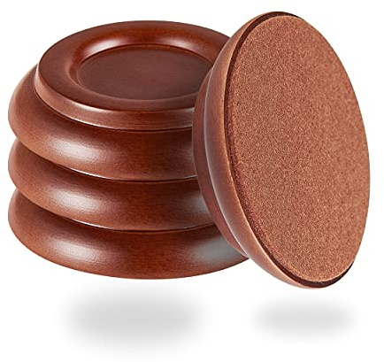 Piano Caster Cups - Upright Piano Wheel Floor Protectors Piano Coasters .Set of 4