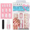 AIRRE Kit de 240 Faux Ongles avec Colle Forte - Capsules Ongles Naturelles Ovales AIRRE Active-Fit (10 Tailles), Manucure Pro de Salon en Quelques Minutes, DIY - Utilisable avec le Gel UV/LED, Vernis