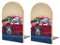 Serre-Livre Voiture Rouge Cale Livre en Bois Porte-Étagère Décoratif pour Bureau École Et Maison