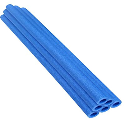 6X Trampolin Schaumstoff Rohre Polster Universal Schaumpolster Stangenabdeckung Kind Trampolin Schaumstoffrohre 40 cm für 8 Stangen Sicherheitsnetz