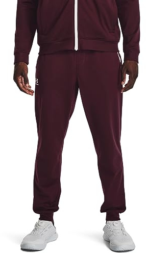 Under Armour Mens Sport Tricot Jogging Pants Maroon L