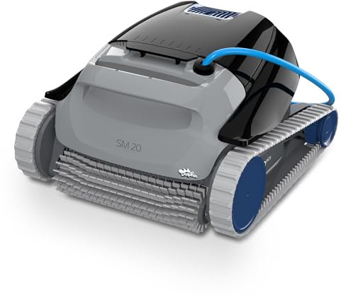 Dolphin SM20 Robot pulitore automatico per piscina interrata e fuori terra fino a 10m - Arrampicata su parete - Accessori piscina