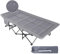 REDCAMP XL Feldbett mit Weich Auflage für Erwachsene 226 kg, Extra Breite Robust klappbett Campingbett Gästebett klappbar, Betten für Outdoor Camping Reisen Büro Indoor,Grau（technologietuch