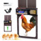 VAYALT 2023 Porte Automatique Poulailler en Aluminium, avec Minuterie Anti-pincement, New Porte Poulailler Automatique avec Écran LCD Programmable Étanche,Alimenté par Batterie