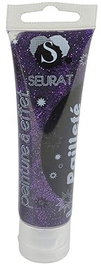 Homéa, Peinture Acrylique en Tube Effet Paillete 60Ml Violet