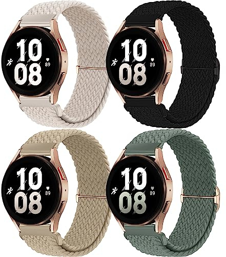 chinbersky 22mm Nylon Geflochtenes Armband Kompatibel mit Samsung Galaxy Watch 3 45mm/ 46mm/Gear S3 Classic/Frontier, für Huawei Watch GT/GT 2 46mm/GT2 Pro Armband