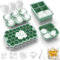 Eiswürfelform Silikon Eiswürfelbehälter mit Deckel - 4er-Set, leicht zu lösen, geeignet für Whisky-Cocktails und Säfte usw, LFGB-geprüft und BPA-frei