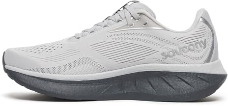 Saucony Women's Ride 18 Sneaker, Cloud/Shadow, 45 EU