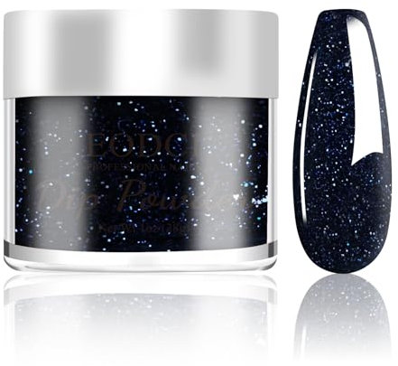 EODCI 28g Dip Powder Nail Kit Starter, Blaues Professional Dip Puder Nagel Glitter Dipping Powder Nail Art Design Kit French Nagelpuder Manicure DIY Salon Geschenke