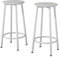 Vicco Barhocker Edmonton, Hocker für die Bar, Weiß, 31.5 x 64 cm 2 Teile