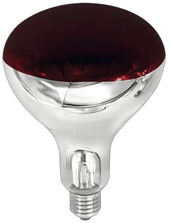 NCC-Licht Infrarot Leuchtmittel Hartglas Reflektor BR125 Wärmelampe 250W E27 Rot Dimmbar 60°