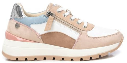 REFRESH Leder Turnschuhe 172446 beige