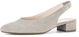 Gabor Damen Slingpumps, Frauen Absatzschuhe,Court Shoes,Slingback,knöchelriemchen,high Heels,Heels,Ausgehschuhe,Visone (bezogen),42 EU / 8 UK