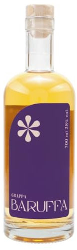 SELEZIONE GRAPPA ANTHOLOGY, BARUFFA LA VIOLA D'AMBRA - 0,7 l - 38% - Grappa affinata in legno astucciata - Morbida, persistente e fruttata