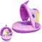 Anneau de Natation Bébé, Bouée Bébé avec Parasol Amovible, Flotteur de Piscine Gonflable, Bouee Bebe, Bouée de Natation pour Bébé, Bouée Enfant, Flotteur de Piscine Gonflable pour Bébé (Licorne)