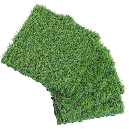 DIYEAH 4 Stück Simulierter Rasenboden Kunstrasenwand Hundegrasmatte Tischläufer Aus Moos Tischsets Aus Kunstrasen Diy-rasenteppich Grasteppich Im Freien Kunstrasenmatten Green Plastik