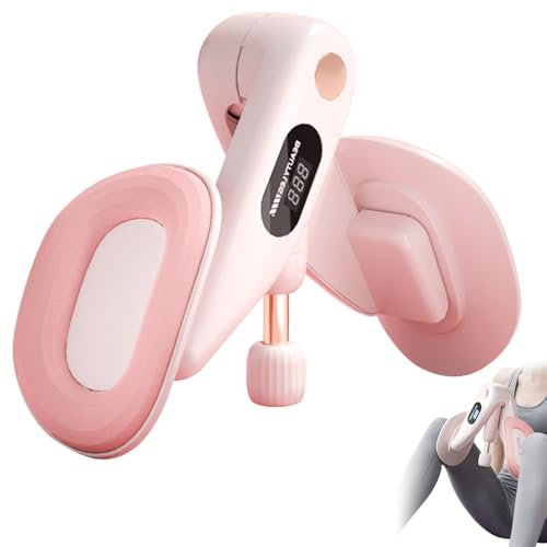 Oberschenkeltrainer, Beckenbodentrainer Für Frau, Trainingsgerät Für Weibliches Gesäß Mit Intelligenter Zähl, Trimmer-Innenschenkel, Beckenboden Trainer Für Hüfttraining, Armtraining, Beinpresse