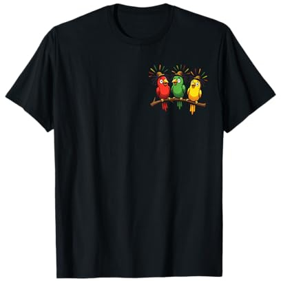 3 Little Good Rastafari Birds Music Rasta Jamaika Reggae T-Shirt