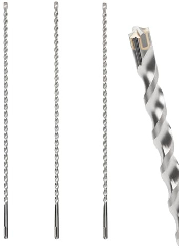 MOXPIFY 3PCS 10mm SDS Masonry Drill Bit 460mm Long for Reinforced Concrete