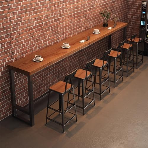 AOCDNEK Massiver Holztisch, kompakter Balkontisch for den Heimgebrauch, platzsparend und dennoch robust. Ideal for Bubble-Tea-Läden, Bars und Wohnzimmer.(120x40x105cm/47.2x15.7x41.3in)