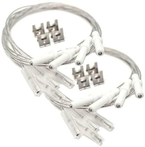 JPshop - 2 Kit Candeletta accensione adattabile a piano cottura da 4 pezzi compatibile con Ariston - Indesit - Nardi