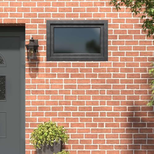 Ziaphsol Ventana de sótano RISOR 90 x 70 cm PVC y cristal antracita marco 60 mm 5 cámaras basculante y aspas giratorias para interior luz y ventilación