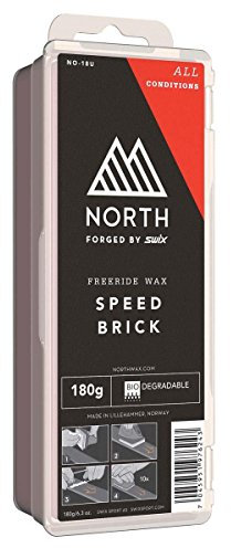 Swix North Speed Brick Universal Range Snowboard & Ski All Temp Wax, 180 g, rot