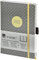 BSB V-Book Buchkalender, A5, 2022, 1 Woche = 2 Seiten, Anthrazit mit goldenen Punkten, Terminkalender, Wochenplaner, Taschenkalender, 02-0200