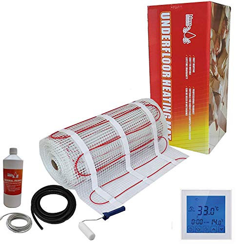 Electric Underfloor Heating kit 150w - 2.5m2 - White Touch Thermostat