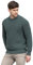 Aran Crafts Herren Fisherman Irish Rib Rundhalsausschnitt Wolle Pullover, Moos, Klein