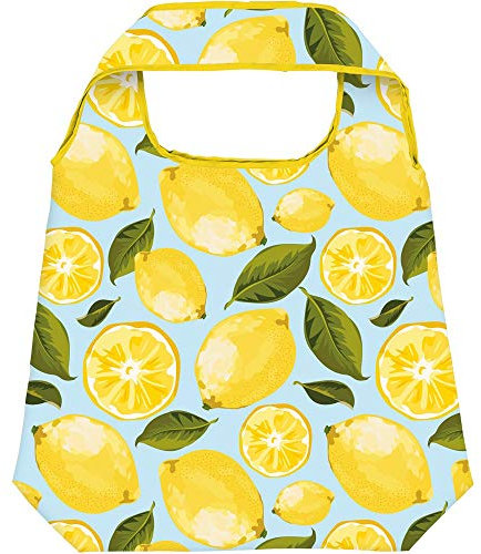 moses Shopper Lemony | Faltbare Einkaufstasche | umweltfreundlich, wiederverwendbar, Polyester, hellblau, One Size