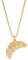 JUKSEREI Damen Halskette Croissant Necklace Gold - modisch-elegant Kette mit Anhänger Silber vergoldet - JUK-NCH279g