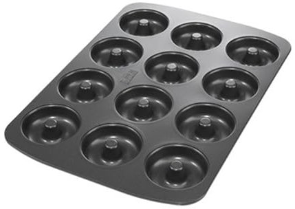Birkmann, Easy Baking, Mini-Donutblech, Backform für 12 Mini-Donuts, mit hochwertiger Antihaftbeschichtung, Ø 7 cm, mit Rezept, 881624