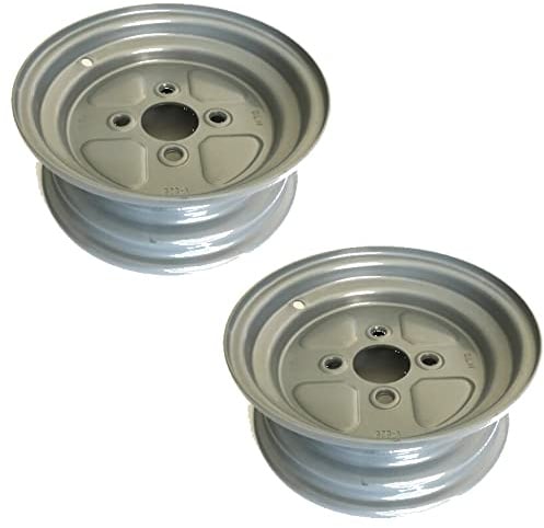 ECOVELO Kompatibel mit 2 Felgen, 25,4 cm (10 Zoll), Anschluss Fiat (58 x 98 mm) für Räder, Sackkarre, Aufhängung für Reifen von 4,00/4,50-10, CGATFI12