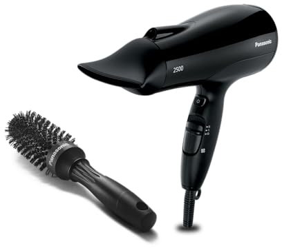 Panasonic Secador iónico EH-NE83 con tecnología de secado rápido para un cabello suave y elegante (negro) 2500 W, negro NE83