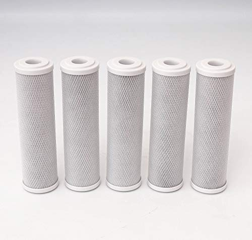 10 Aktivkohle Aktivkohleblock Filter Kartusche Wasserfilter Osmose Kalk Chlor 5 µm​ (1)